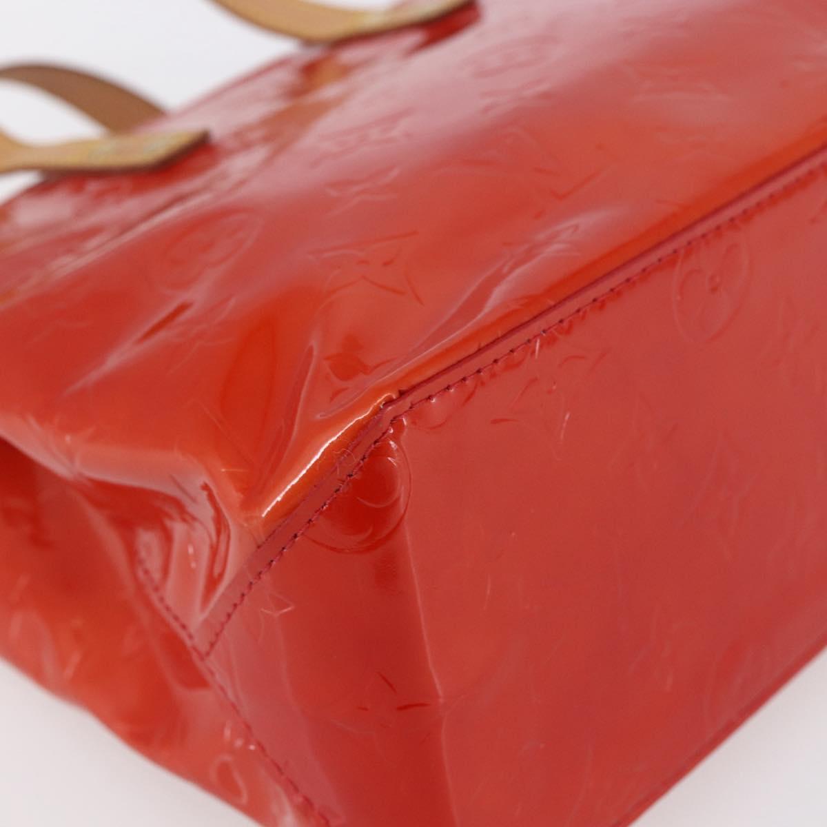 LOUIS VUITTON Monogram Vernis Reade PM Hand Bag Red Rouge M91088 LV Auth ki6184 - Jerrillo image 9