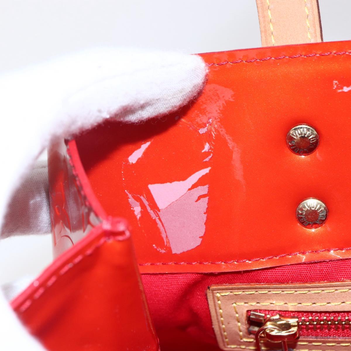 LOUIS VUITTON Monogram Vernis Reade PM Hand Bag Red Rouge M91088 LV Auth ki6184 - Jerrillo image 10