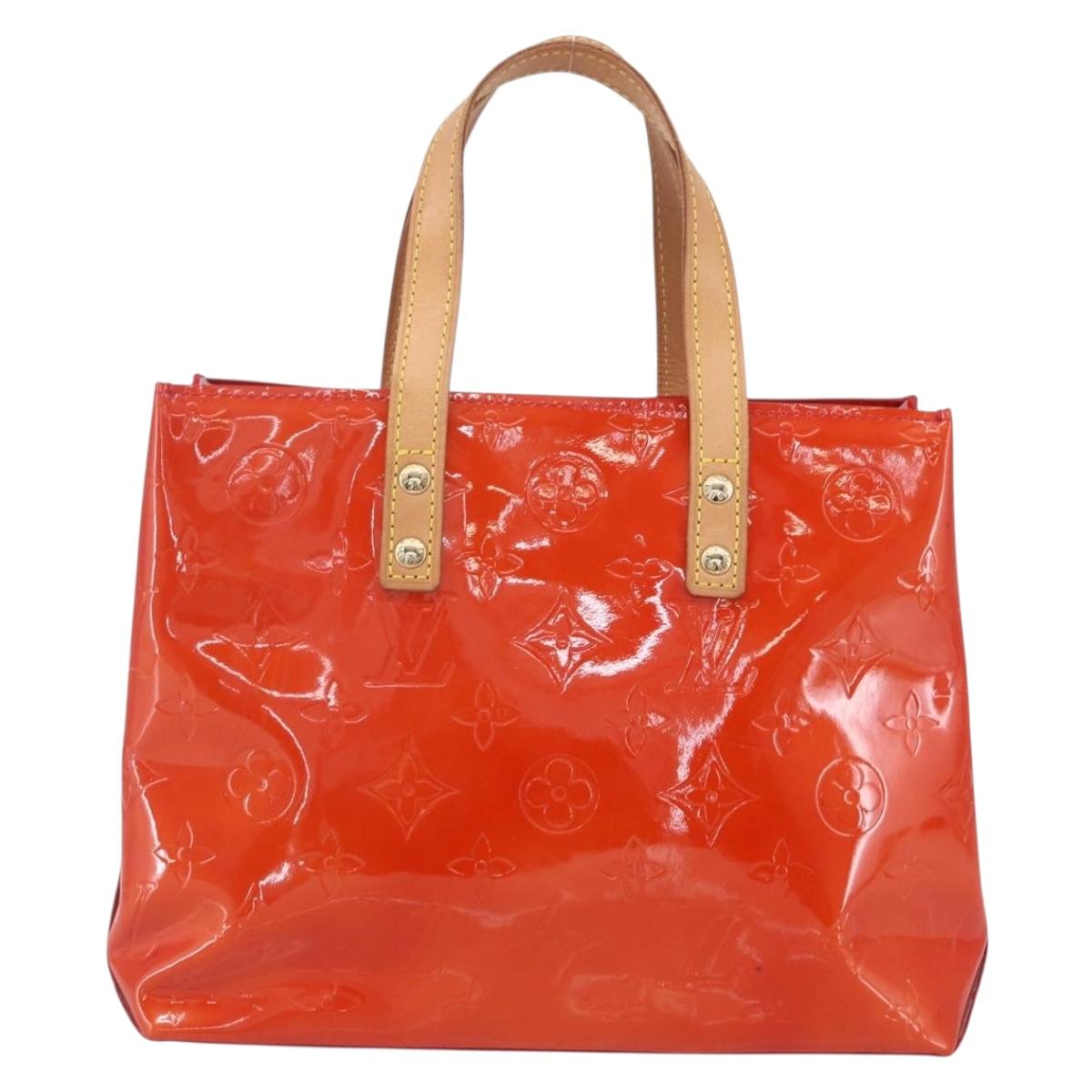 LOUIS VUITTON Monogram Vernis Reade PM Hand Bag Red Rouge M91088 LV Auth ki6184 - Jerrillo image 2