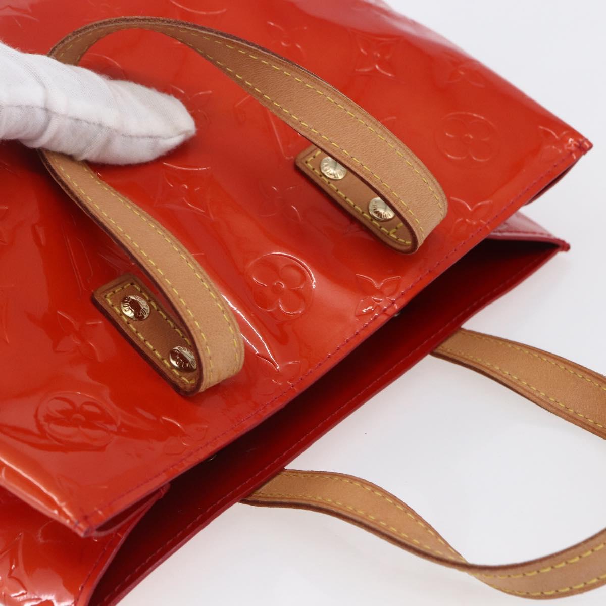 LOUIS VUITTON Monogram Vernis Reade PM Hand Bag Red Rouge M91088 LV Auth ki6184 - Jerrillo image 6
