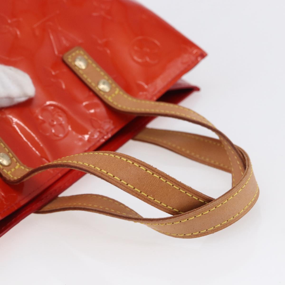LOUIS VUITTON Monogram Vernis Reade PM Hand Bag Red Rouge M91088 LV Auth ki6184 - Jerrillo image 7