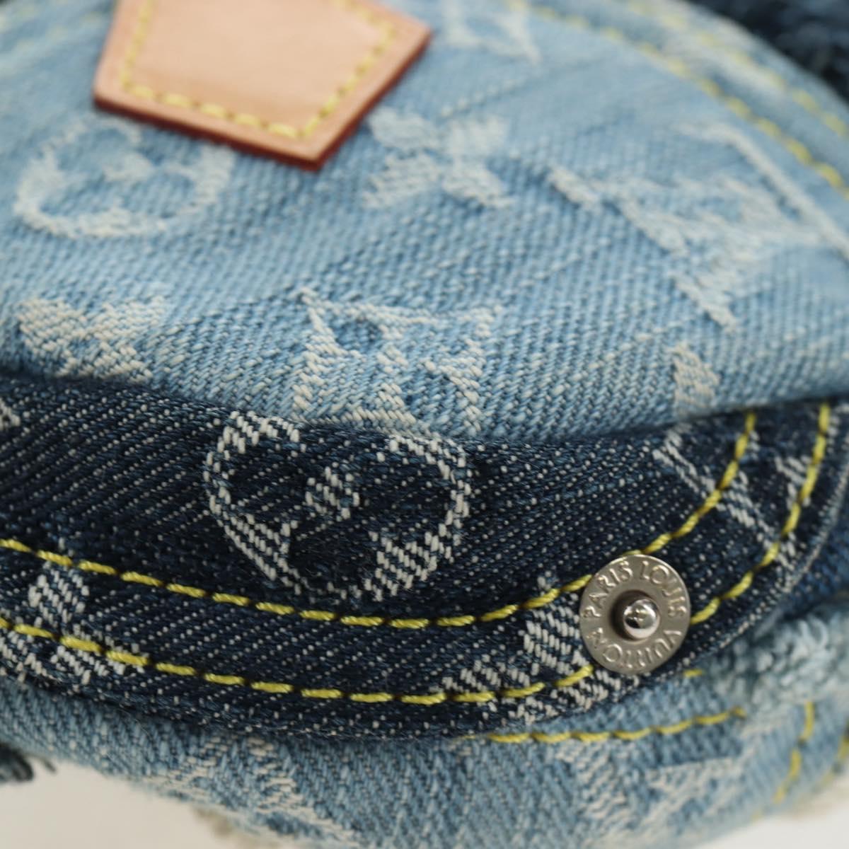 Borsa a pochette LOUIS VUITTON Monogram Denim Patchwork Blu M92382 LV Autentica ki6696M - Jerrillo image 10