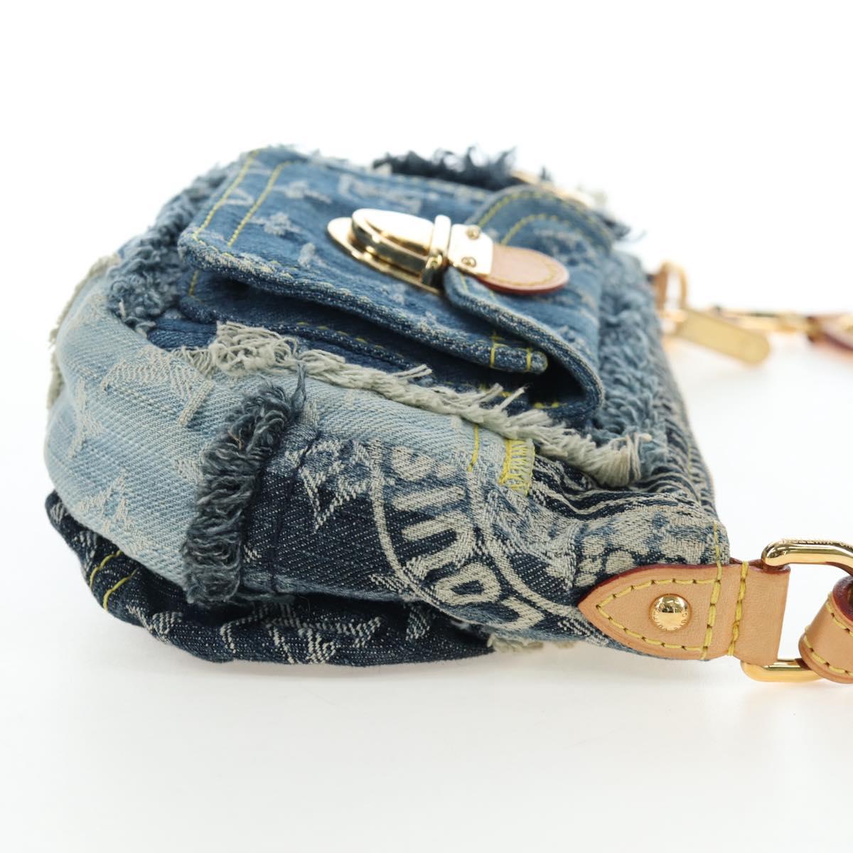 Borsa a pochette LOUIS VUITTON Monogram Denim Patchwork Blu M92382 LV Autentica ki6696M - Jerrillo image 5