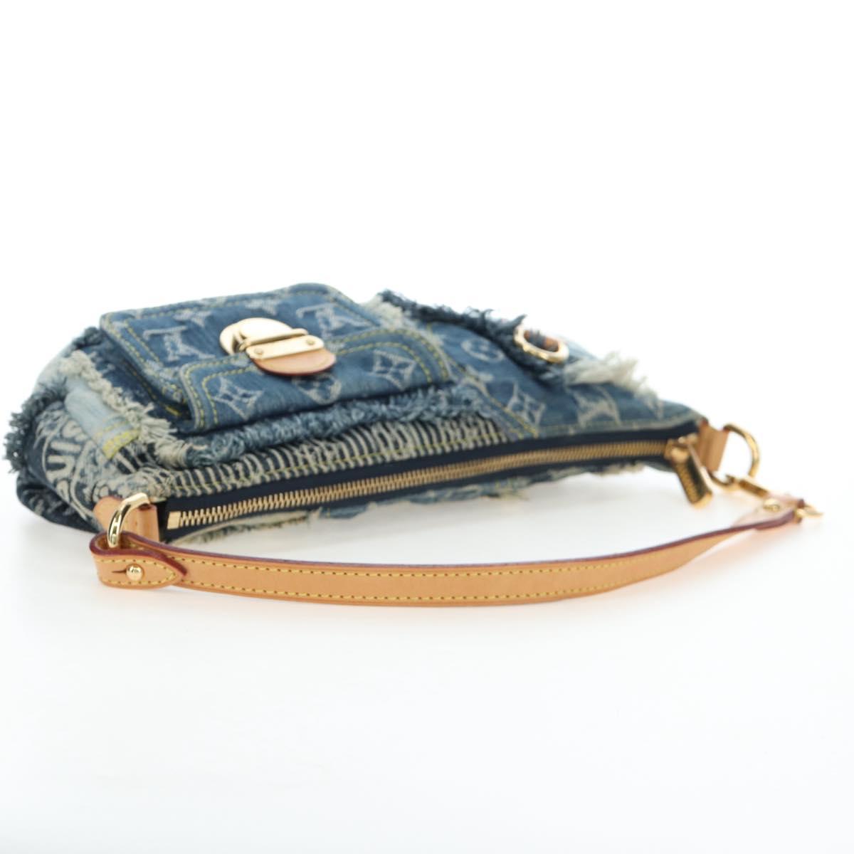 Borsa a pochette LOUIS VUITTON Monogram Denim Patchwork Blu M92382 LV Autentica ki6696M - Jerrillo image 7