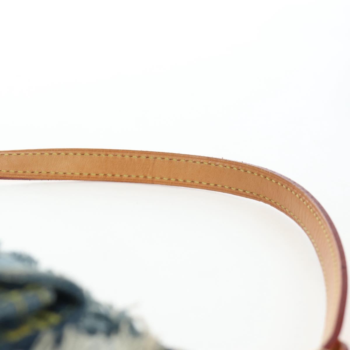 Borsa a pochette LOUIS VUITTON Monogram Denim Patchwork Blu M92382 LV Autentica ki6696M - Jerrillo image 8