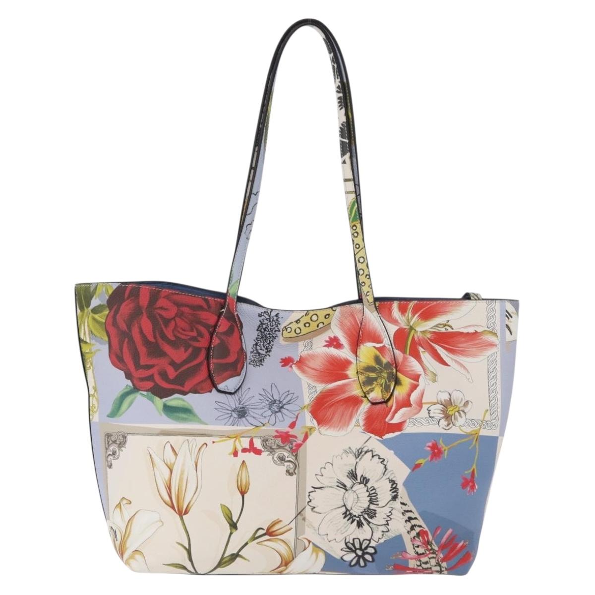 Salvatore Ferragamo Tote Bag Leather Light Blue Multicolor Auth ki6697A - Jerrillo image 2