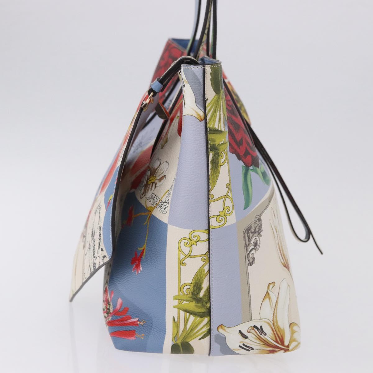 Salvatore Ferragamo Tote Bag Leather Light Blue Multicolor Auth ki6697A - Jerrillo image 4