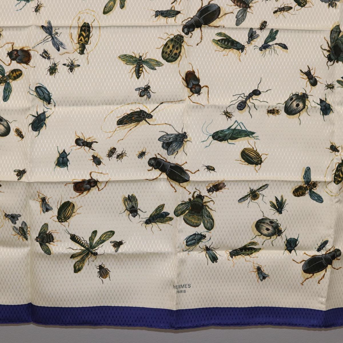 Foulard Hermes Carré 90 in seta blu e bianca, autentico ki6720M - Jerrillo image 9