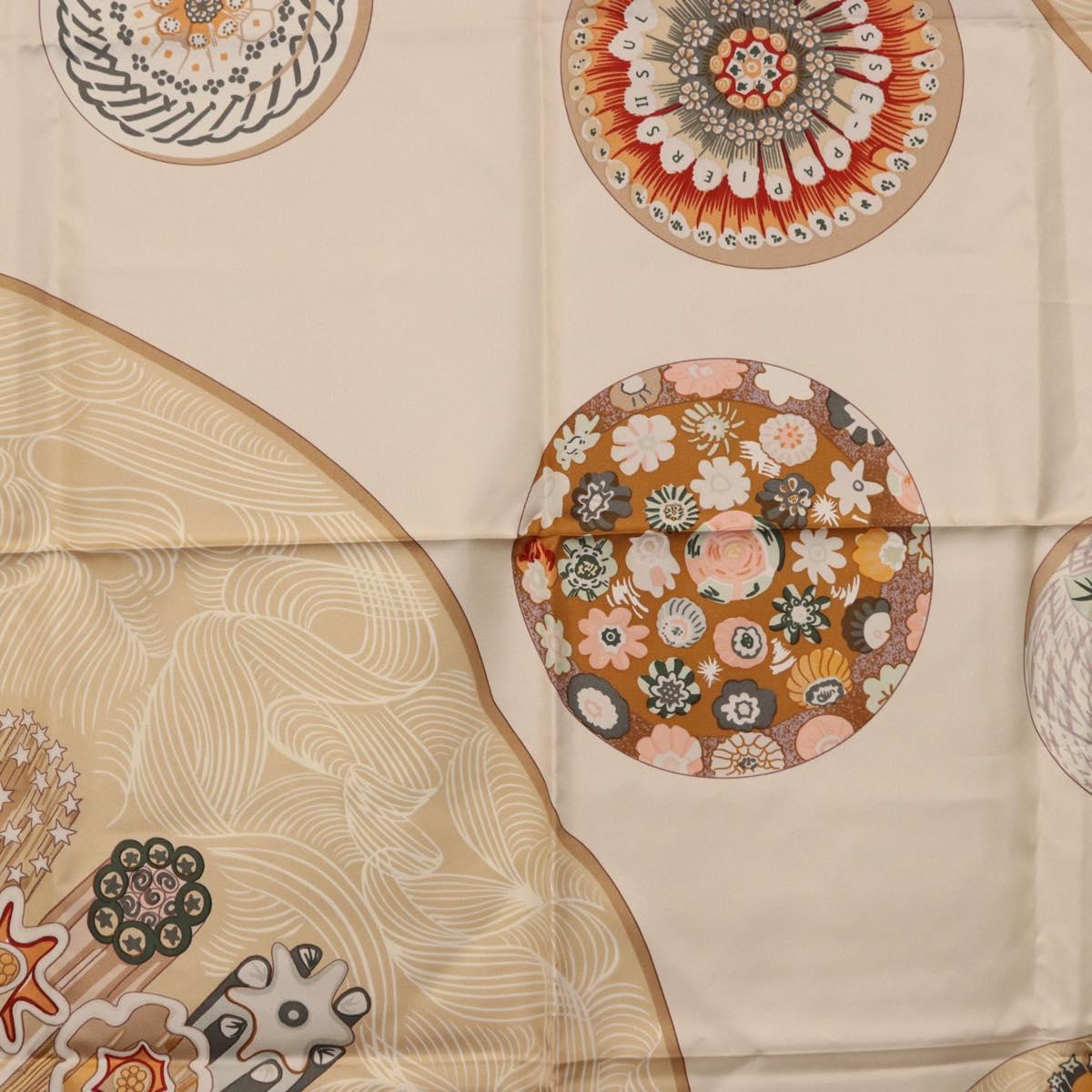 HERMES Carre 90 Scarf Silk Beige Auth ki6723M - Jerrillo image 6