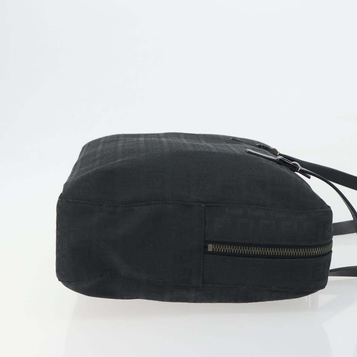 Borsa a mano FENDI Zucchino in tela nera e argento 8BH031 autentica ki6737 - Jerrillo image 4