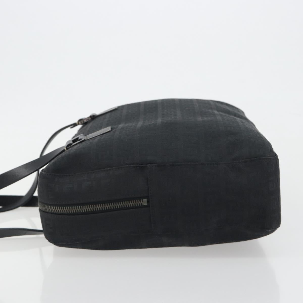 Borsa a mano FENDI Zucchino in tela nera e argento 8BH031 autentica ki6737 - Jerrillo image 5