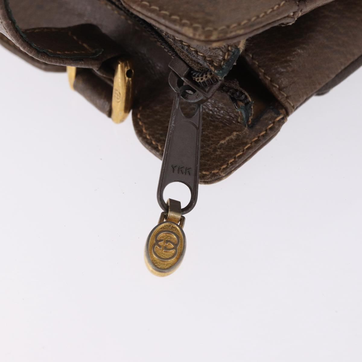 GUCCI GG Supreme Shoulder Bag PVC Beige Gold Auth ki6747 - Jerrillo image 8