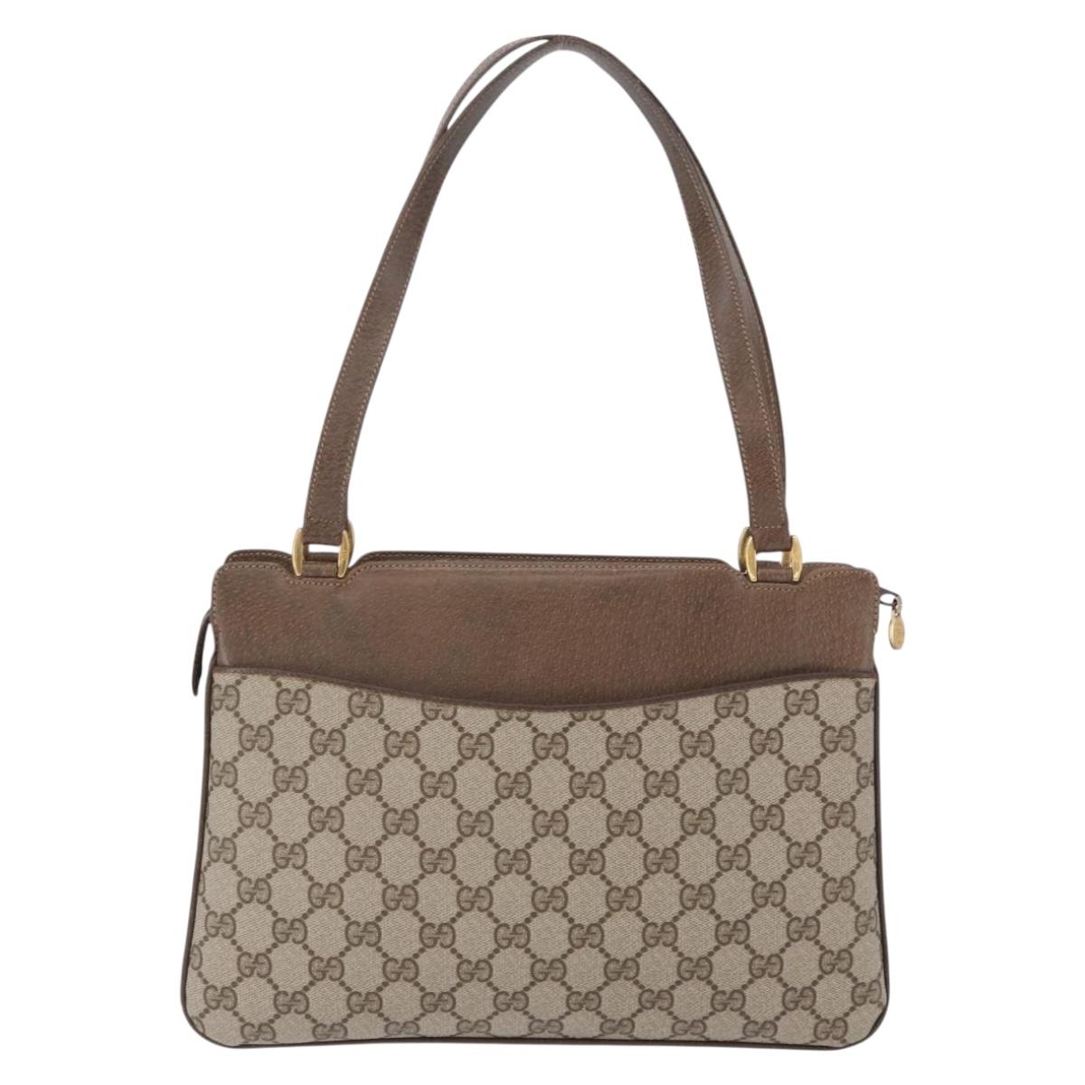 GUCCI GG Supreme Shoulder Bag PVC Beige Gold Auth ki6747 - Jerrillo image 2