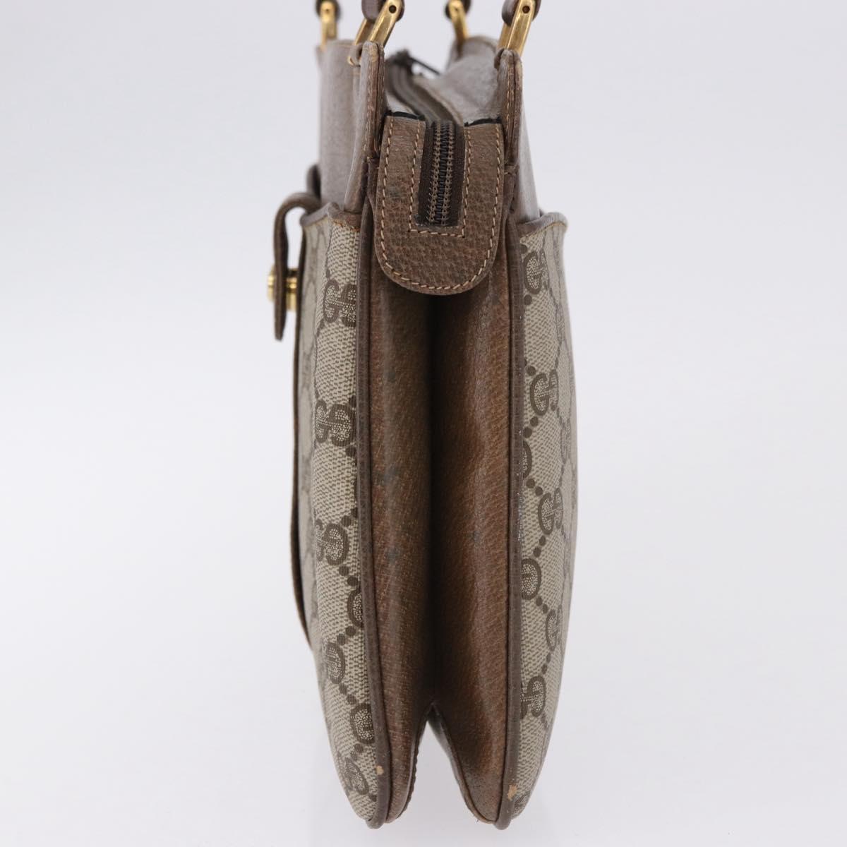 GUCCI GG Supreme Shoulder Bag PVC Beige Gold Auth ki6747 - Jerrillo image 3