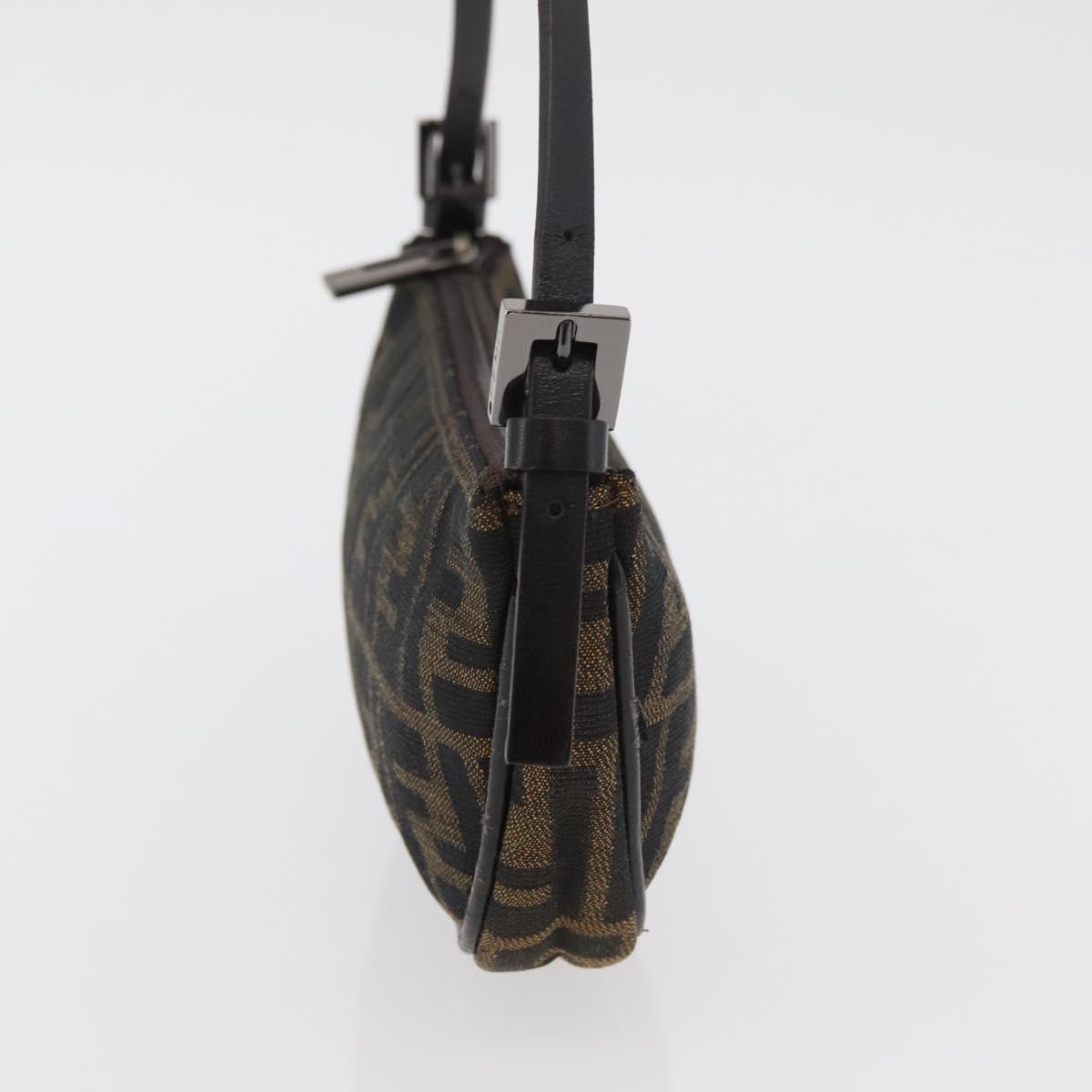 FENDI Zucca Canvas Accessory Pouch Brown Black Auth mr2395A - Jerrillo image 3