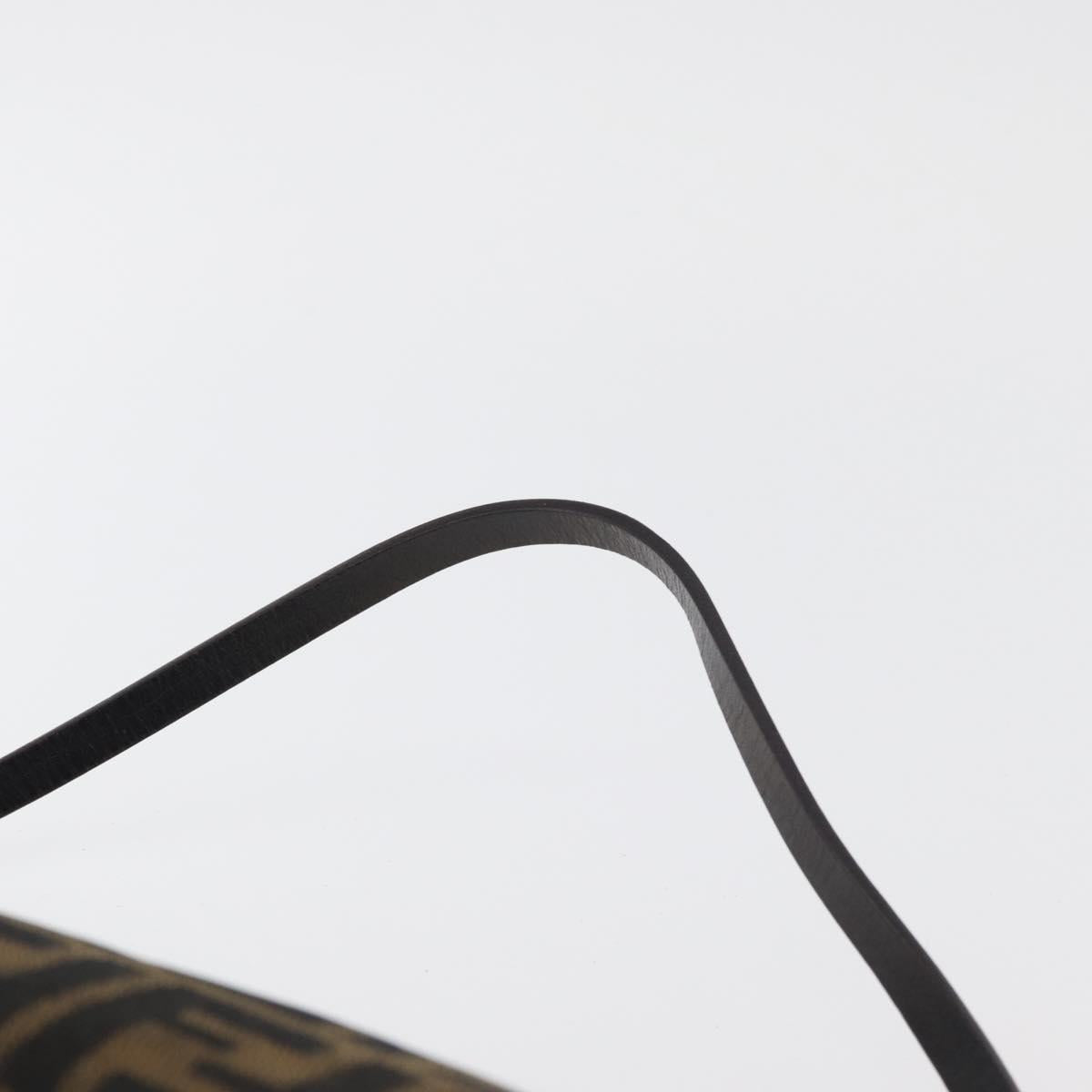 FENDI Zucca Canvas Accessory Pouch Brown Black Auth mr2395A - Jerrillo image 8