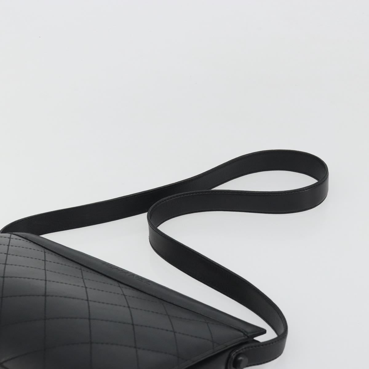 CHANEL Matelasse Shoulder Bag Leather Black Gold CC Auth mr2606V - Jerrillo image 8