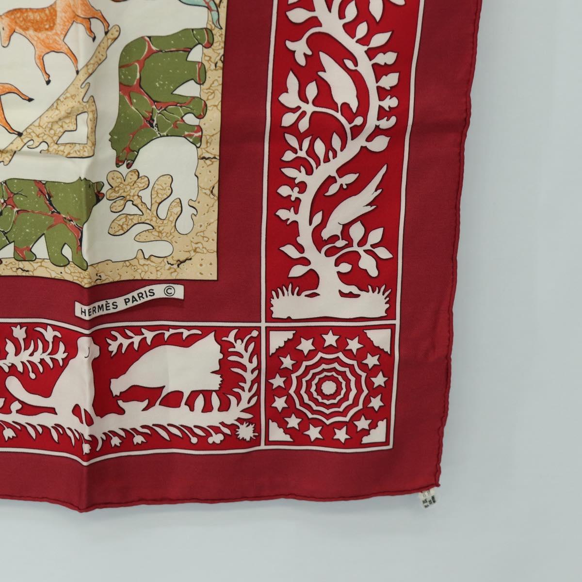 HERMES Carre 90 Scarf Silk Red Auth mr2616 - Jerrillo image 10