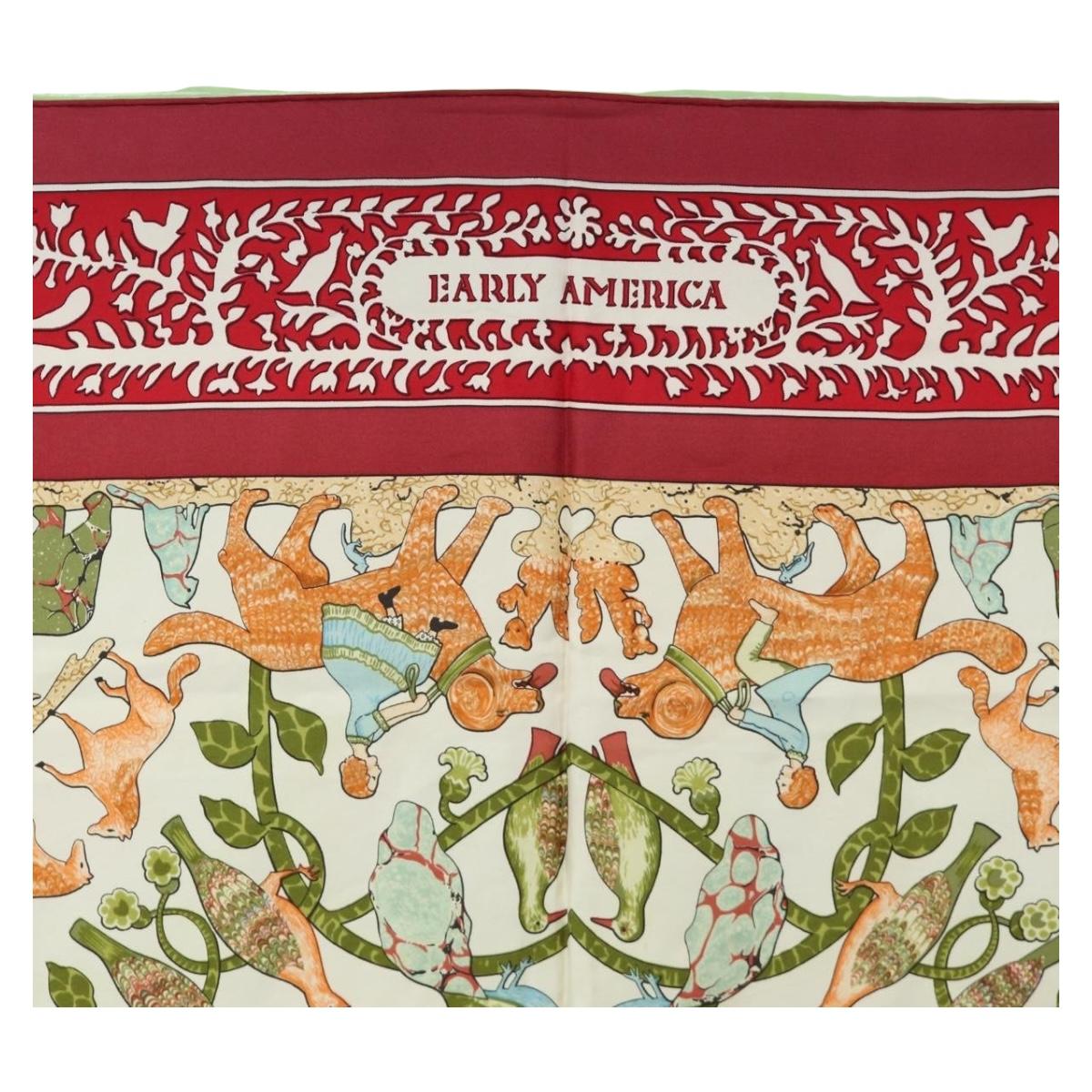 HERMES Carre 90 Scarf Silk Red Auth mr2616 - Jerrillo image 3