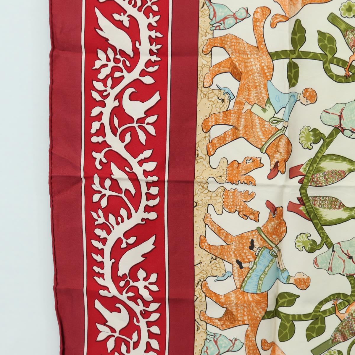 HERMES Carre 90 Scarf Silk Red Auth mr2616 - Jerrillo image 5