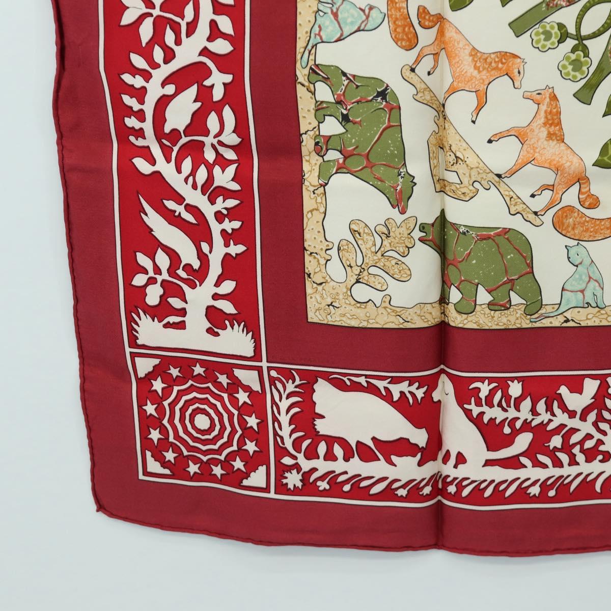 HERMES Carre 90 Scarf Silk Red Auth mr2616 - Jerrillo image 8