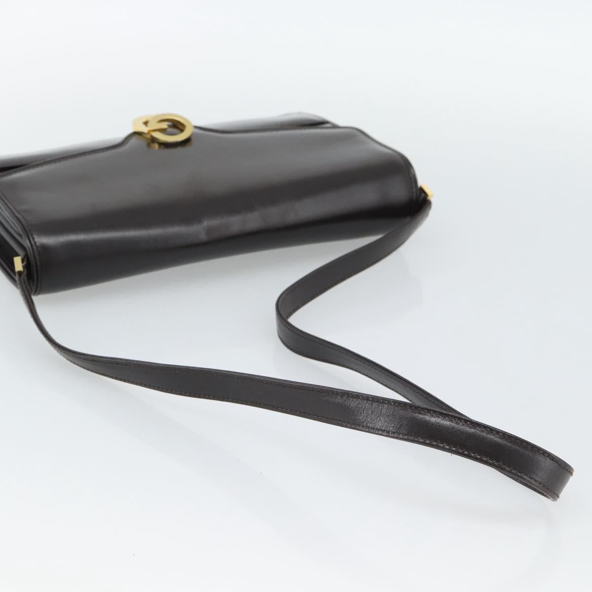 GUCCI Shoulder Bag Leather Brown Gold Auth mr2650 - Jerrillo image 7