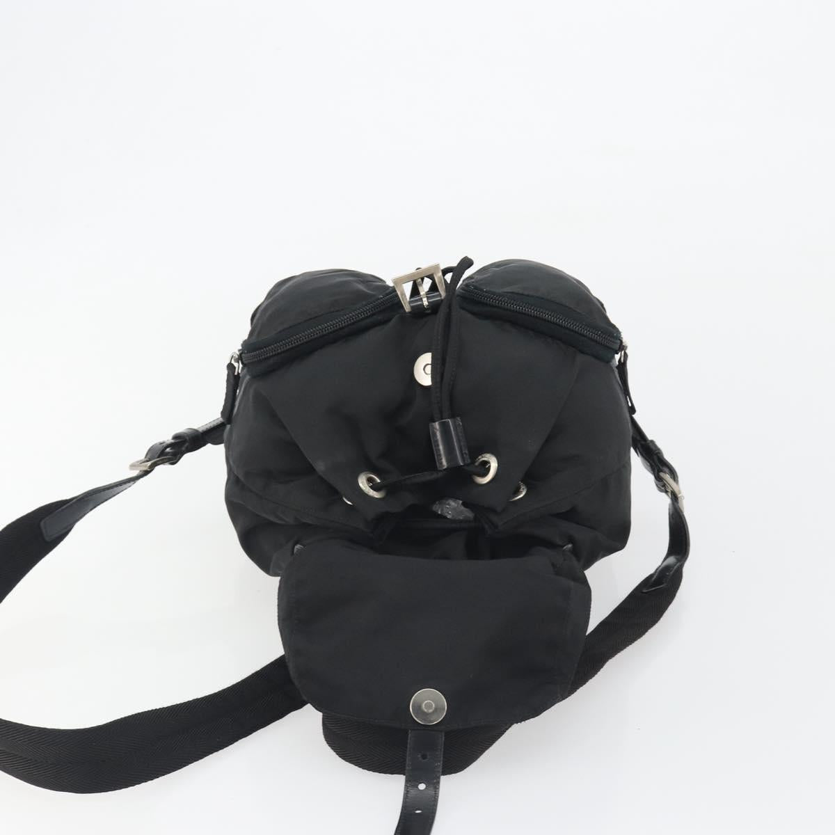 PRADA Backpack Nylon Black Silver Auth mr2651 - Jerrillo image 10