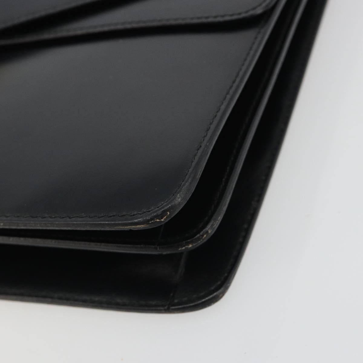 CELINE Hand Bag Leather Black Gold Auth mr2665V - Jerrillo image 10