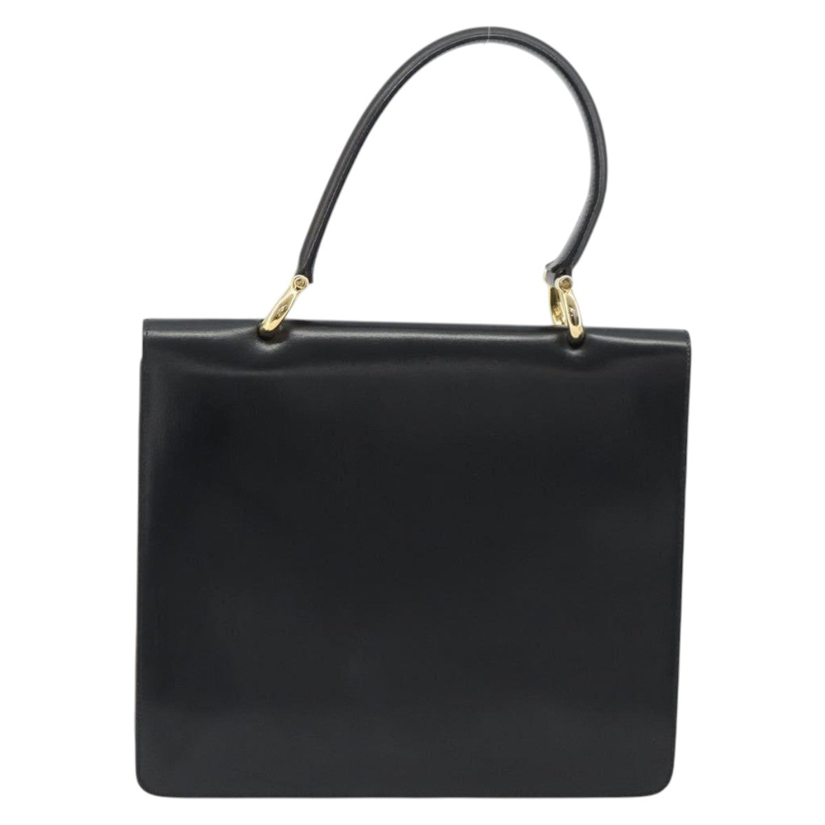 CELINE Hand Bag Leather Black Gold Auth mr2665V - Jerrillo image 3