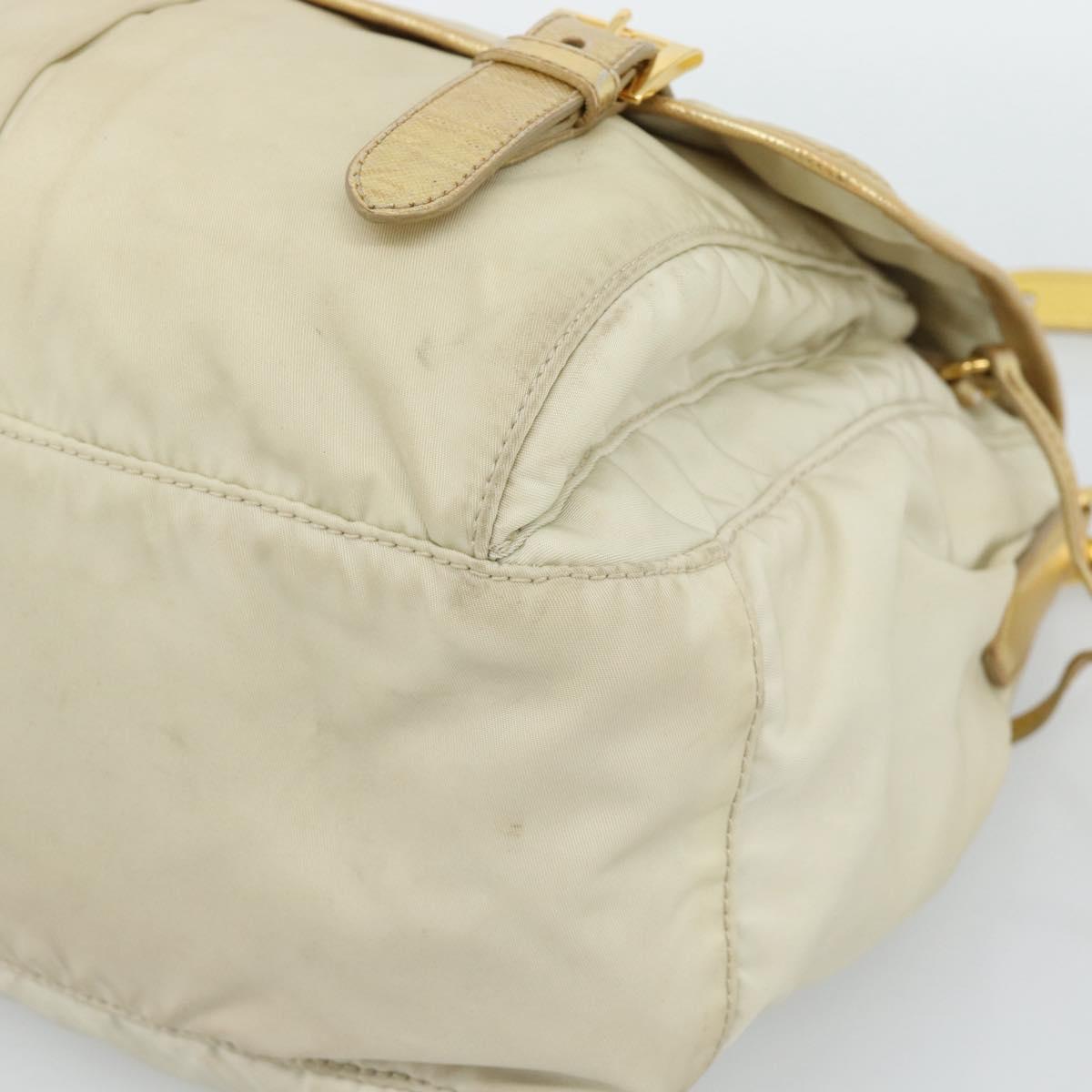 PRADA Shoulder Bag Nylon Gold Auth mr2696 - Jerrillo image 8