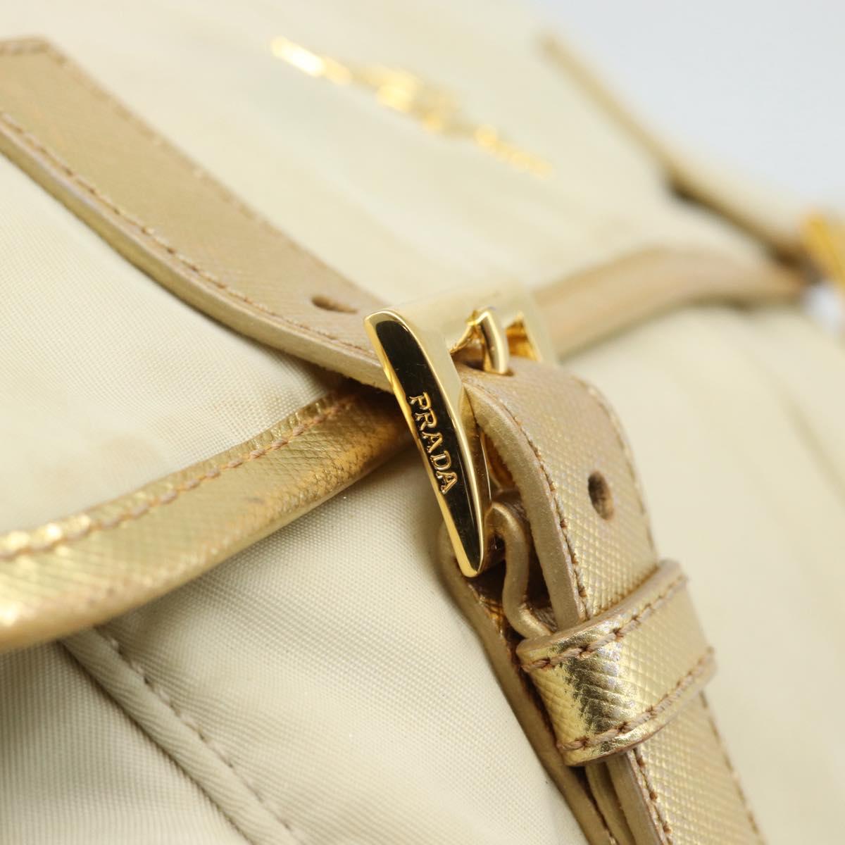 PRADA Shoulder Bag Nylon Gold Auth mr2696 - Jerrillo image 9