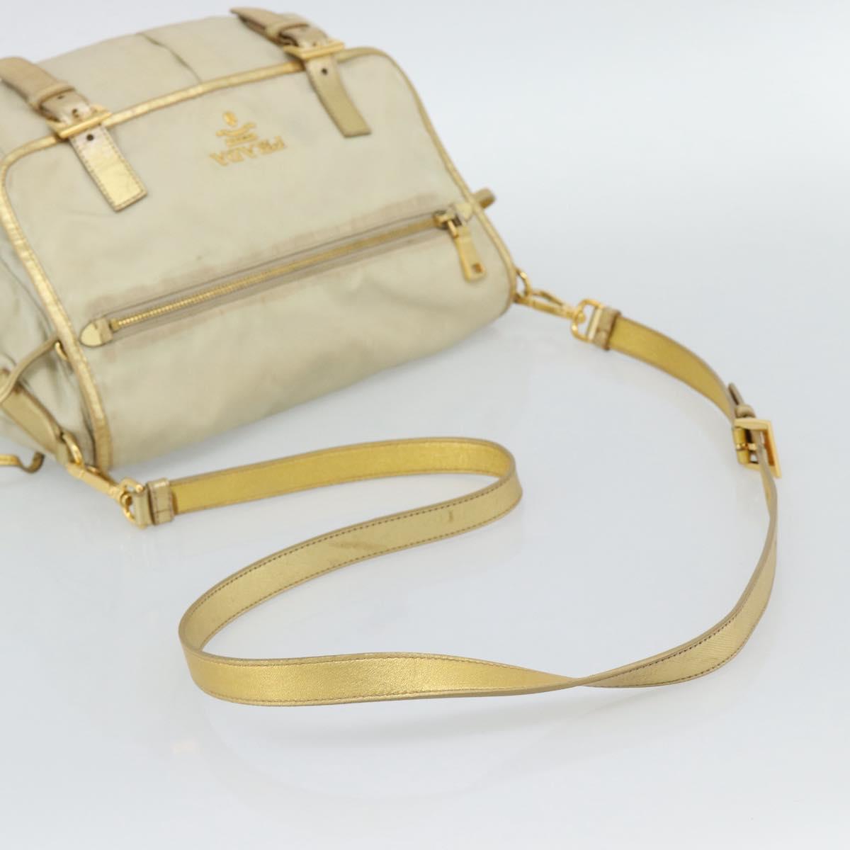 PRADA Shoulder Bag Nylon Gold Auth mr2696 - Jerrillo image 7