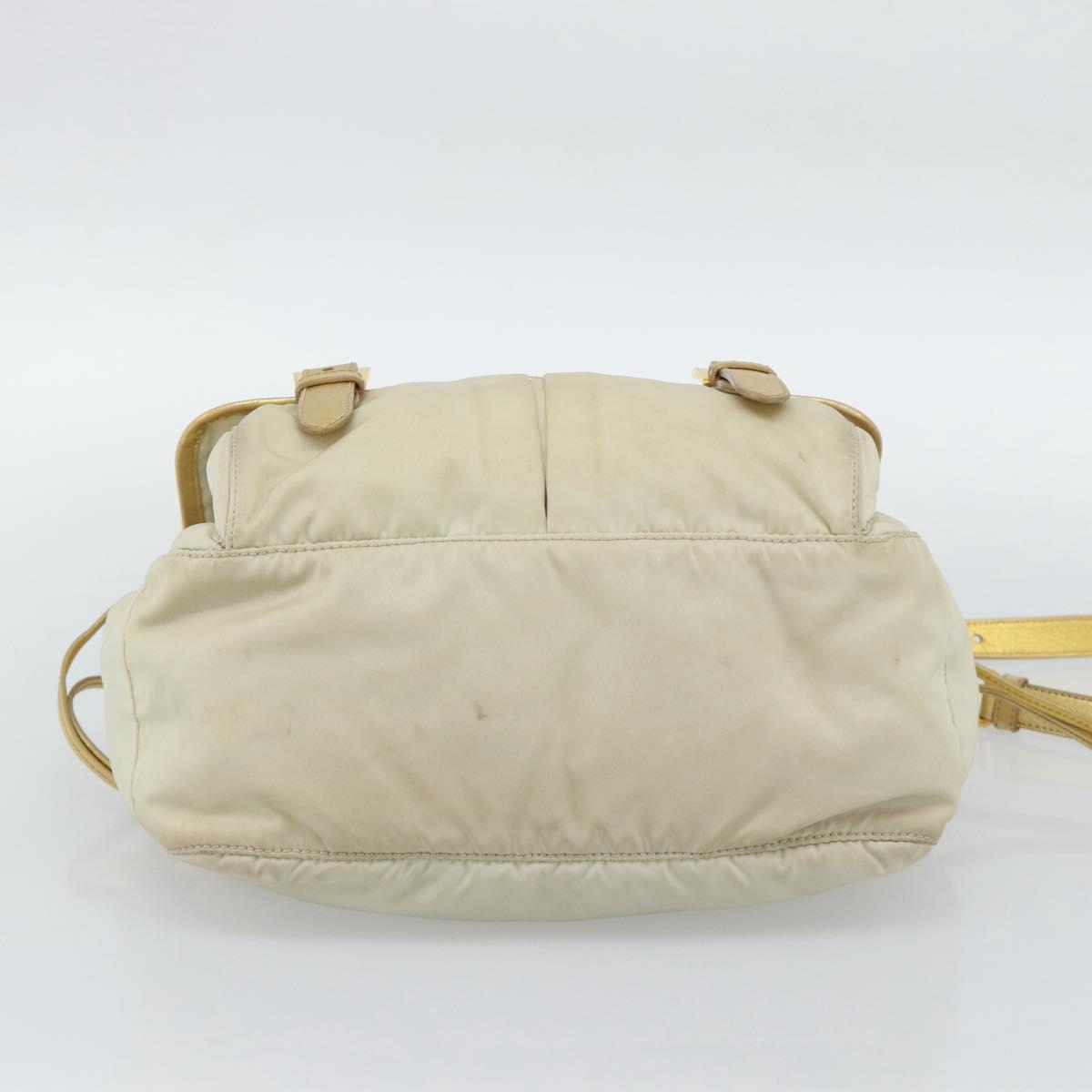 PRADA Shoulder Bag Nylon Gold Auth mr2696 - Jerrillo image 5