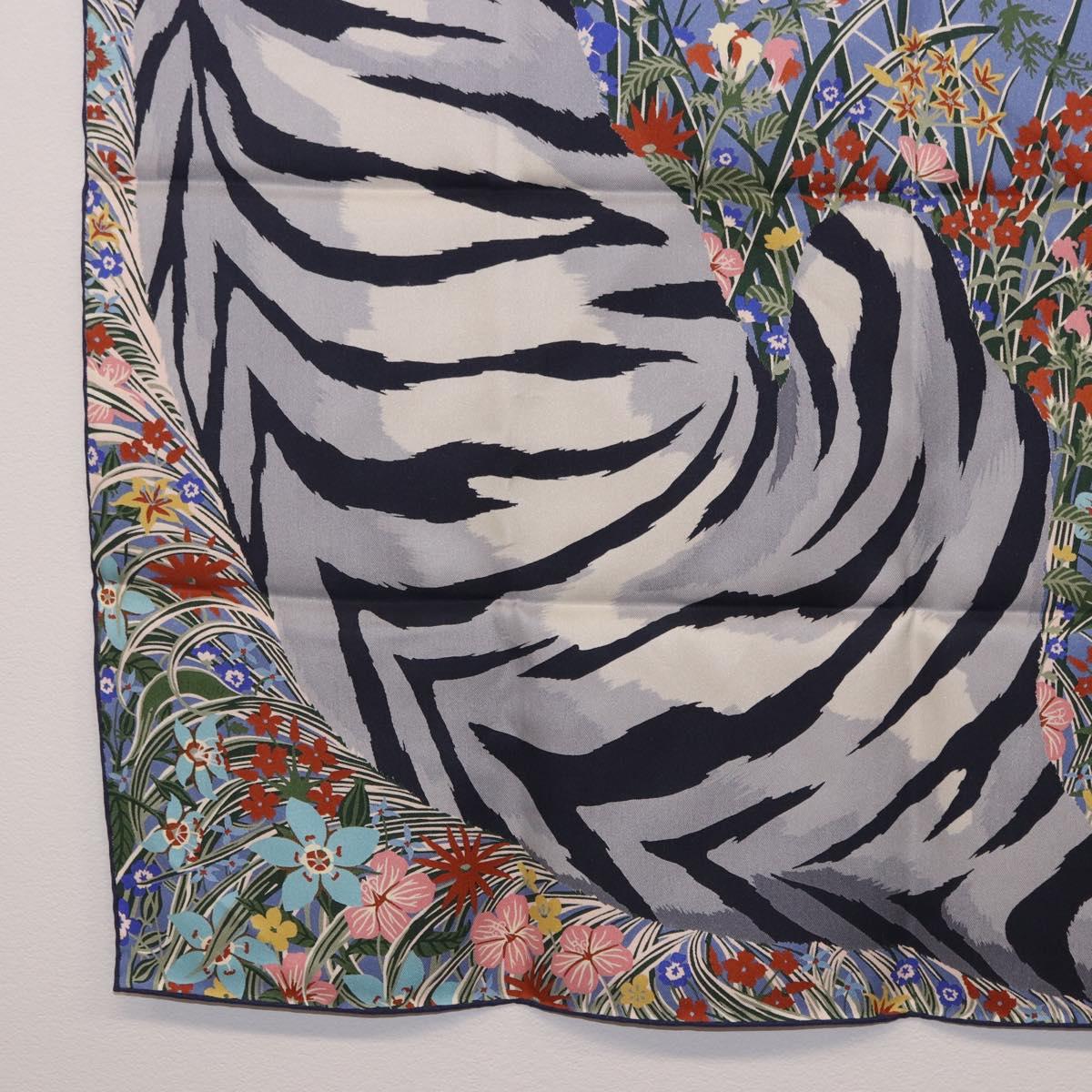 HERMES Carre 70 Scarf "Tiger" Silk Red Auth mr2714M - Jerrillo image 10