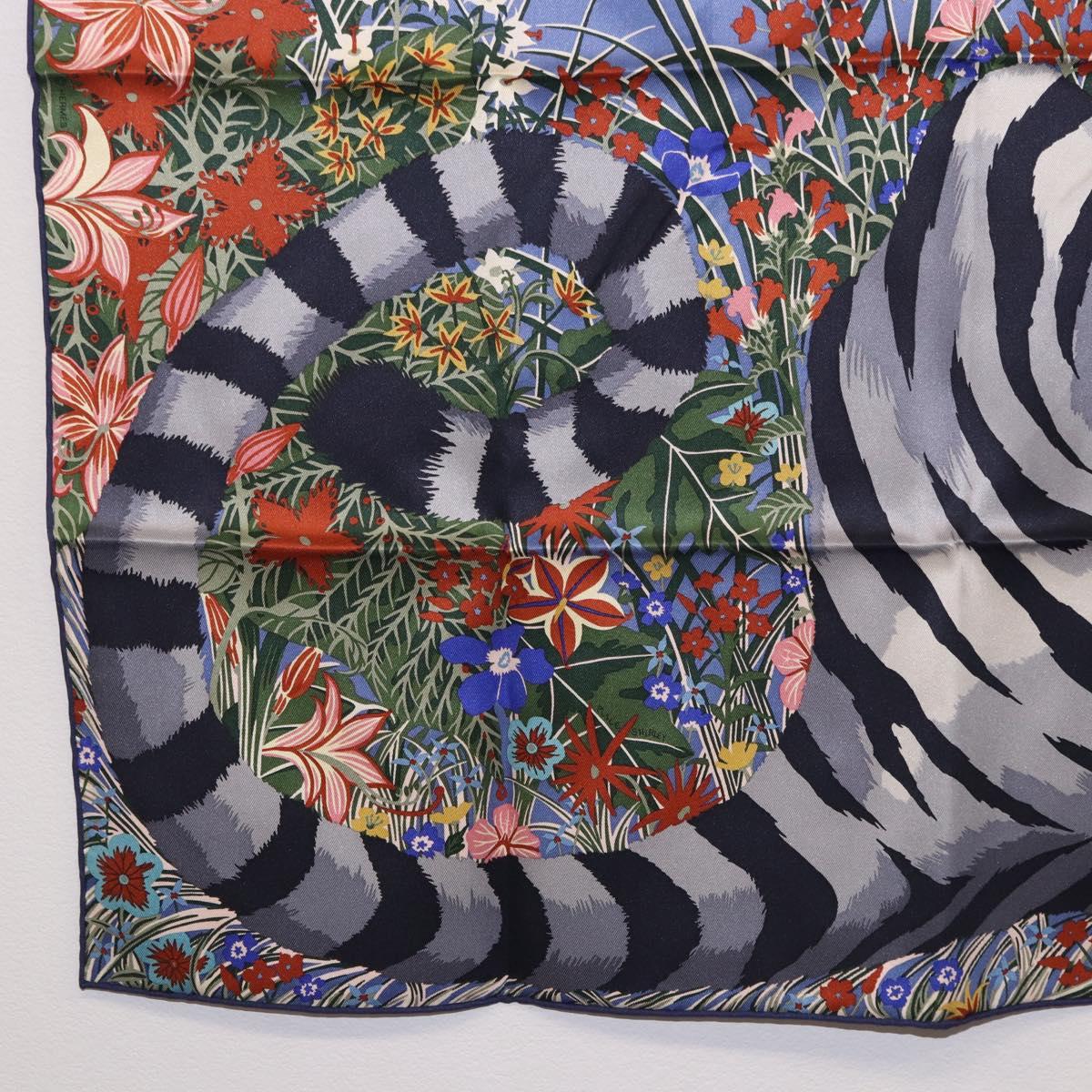 HERMES Carre 70 Scarf "Tiger" Silk Red Auth mr2714M - Jerrillo image 4