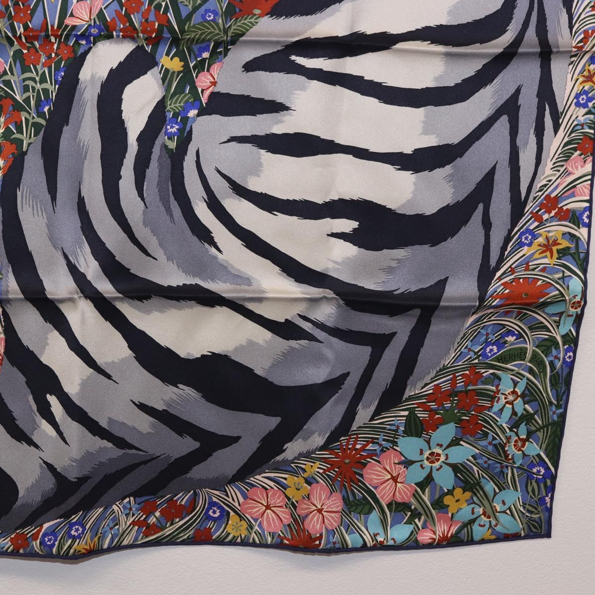 HERMES Carre 70 Scarf "Tiger" Silk Red Auth mr2714M - Jerrillo image 5