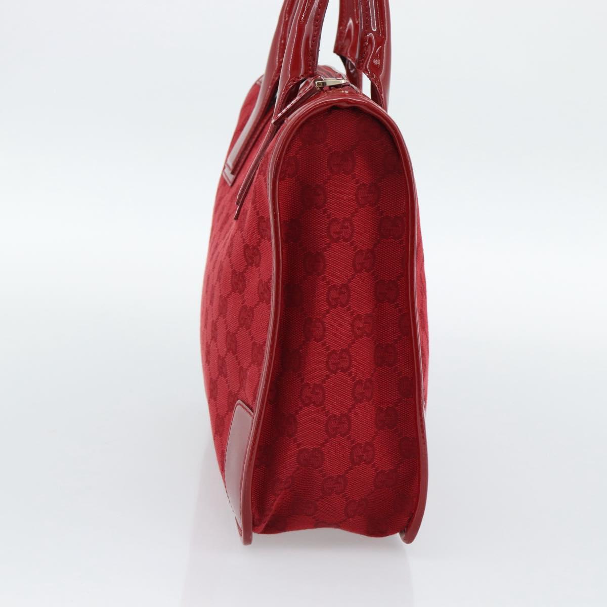 GUCCI GG Canvas Hand Bag Red Gold 000 0855 Auth mr2748 - Jerrillo image 3