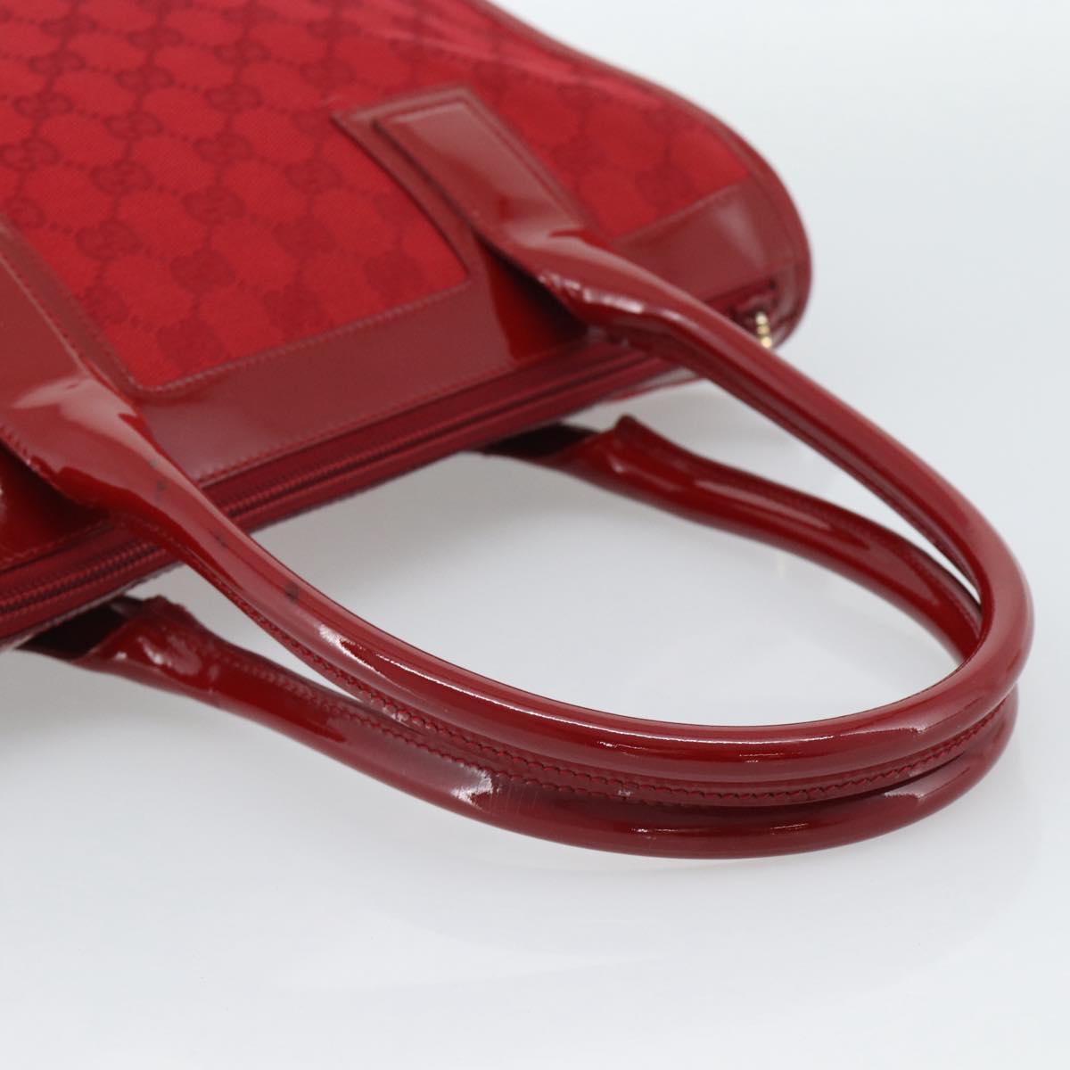 GUCCI GG Canvas Hand Bag Red Gold 000 0855 Auth mr2748 - Jerrillo image 7