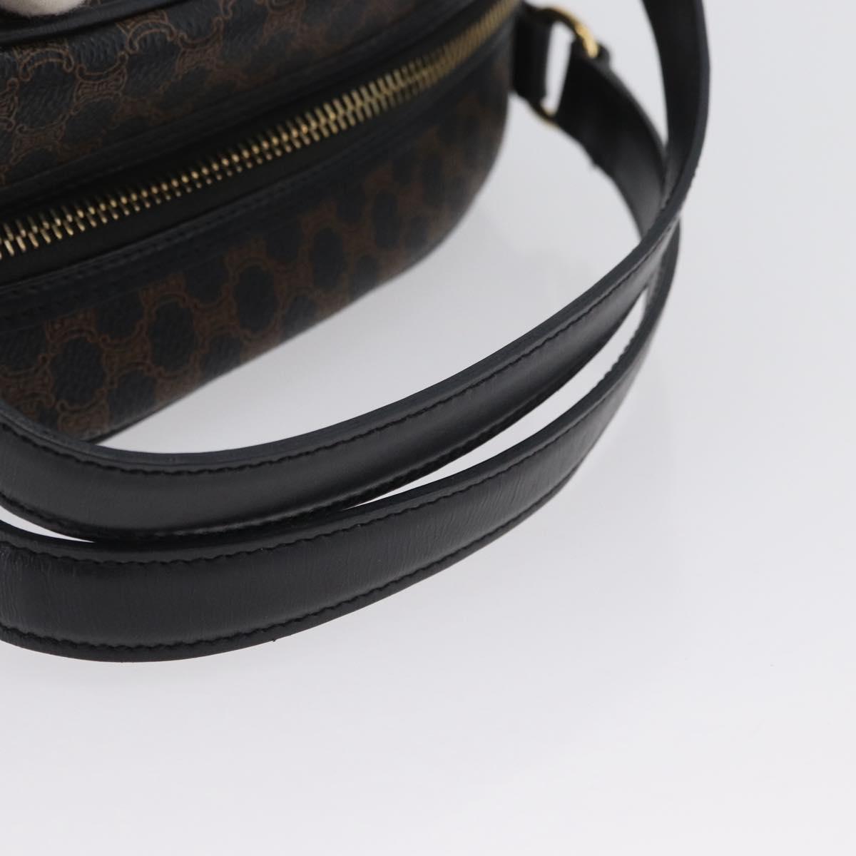CELINE Macadam Canvas Hand Bag PVC Leather Black Gold Auth SW2171A - Jerrillo image 7