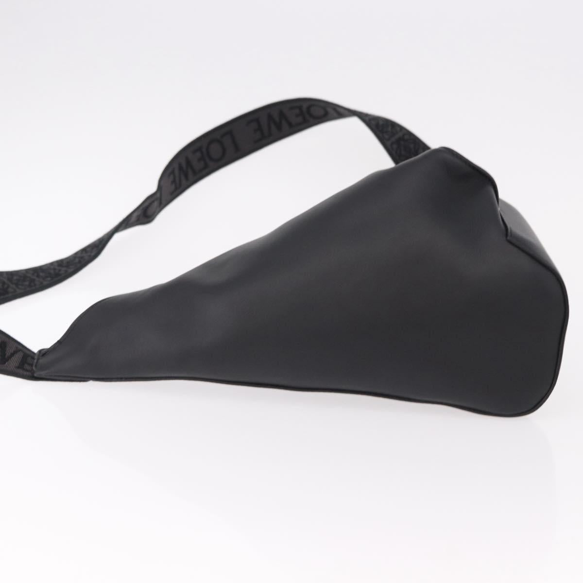 LOEWE Anton Sling Shoulder Bag Leather Black Silver Auth SW2640SM - Jerrillo image 4