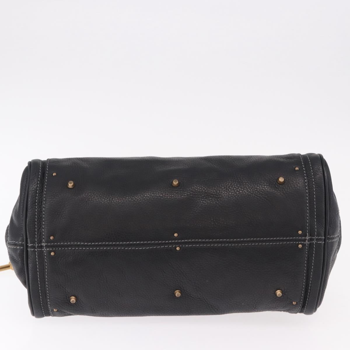 Chloe Paddington Hand Bag Leather Black Gold Auth SW2641M - Jerrillo image 10