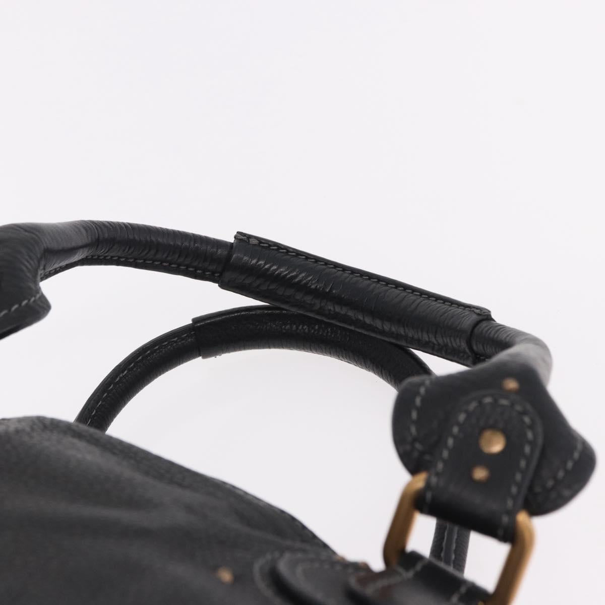 Chloe Paddington Hand Bag Leather Black Gold Auth SW2641M - Jerrillo image 9