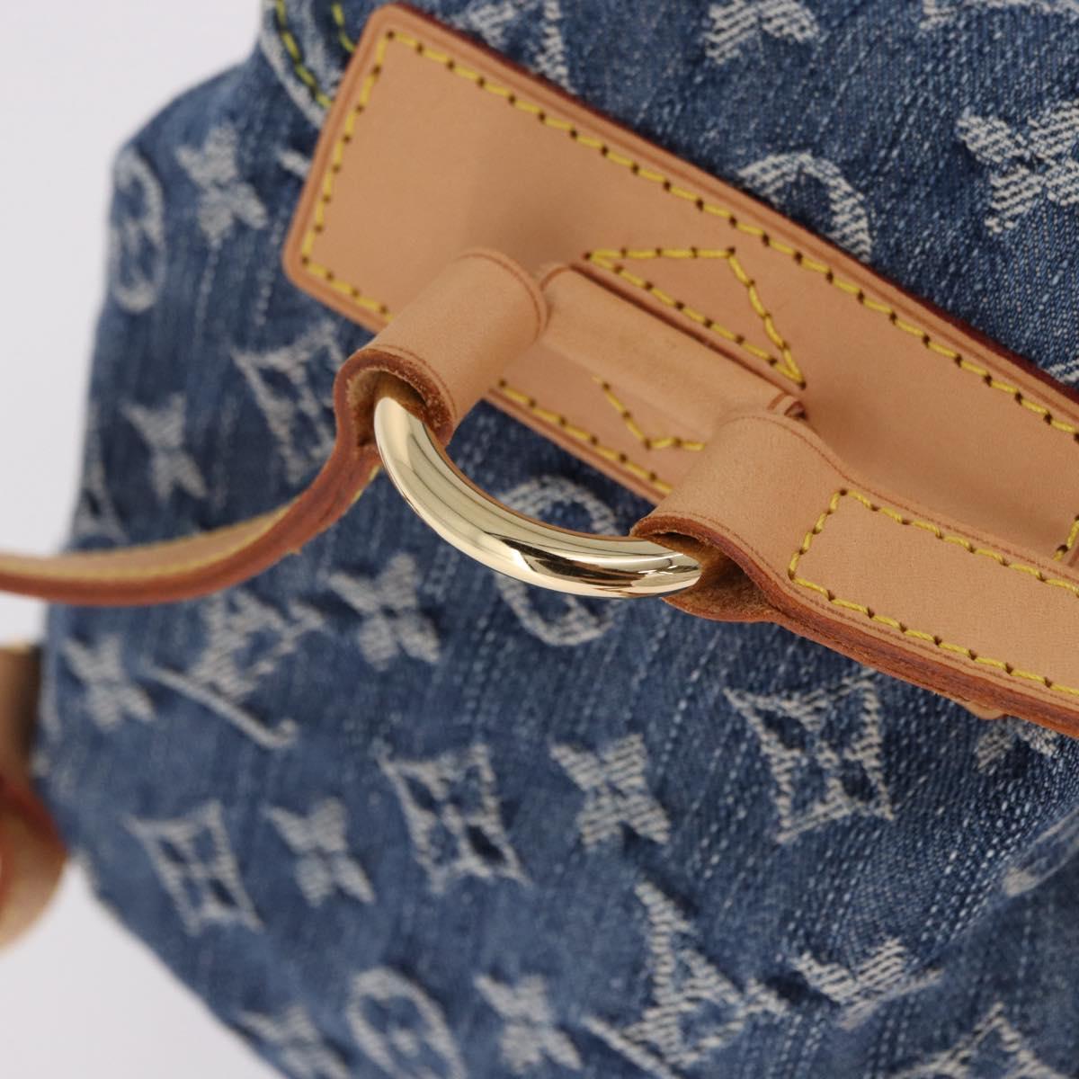 LOUIS VUITTON Monogram Denim Sac A Dos PM Backpack Blue LV Auth SW2648SM - Jerrillo image 7