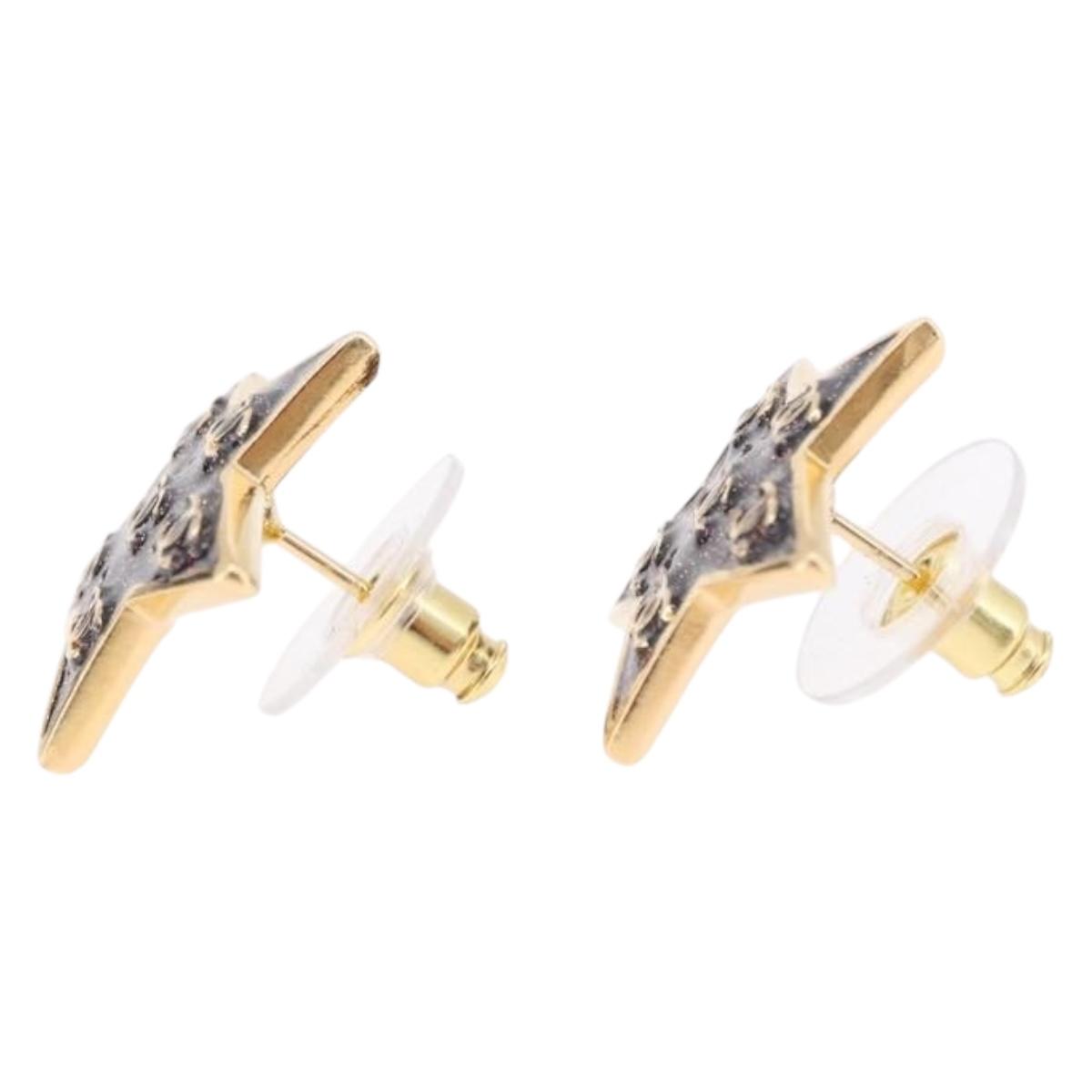 CHANEL Star Coco Mark Pierce Metal Gold Tone CC Auth SW2654SAM - Jerrillo image 10