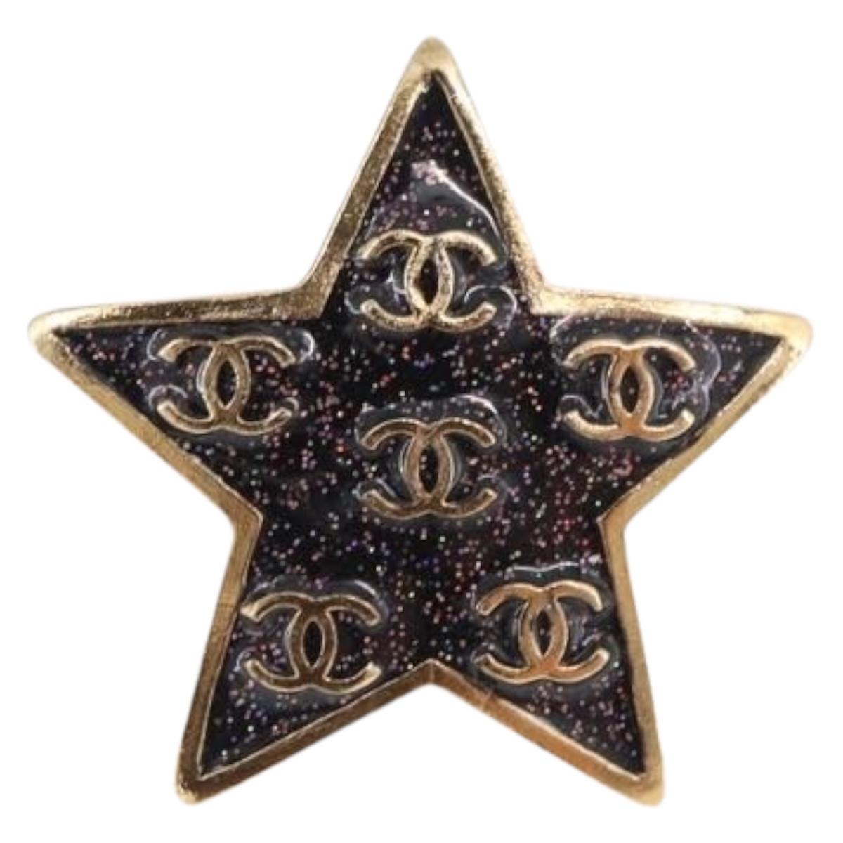 CHANEL Star Coco Mark Pierce Metal Gold Tone CC Auth SW2654SAM - Jerrillo image 2
