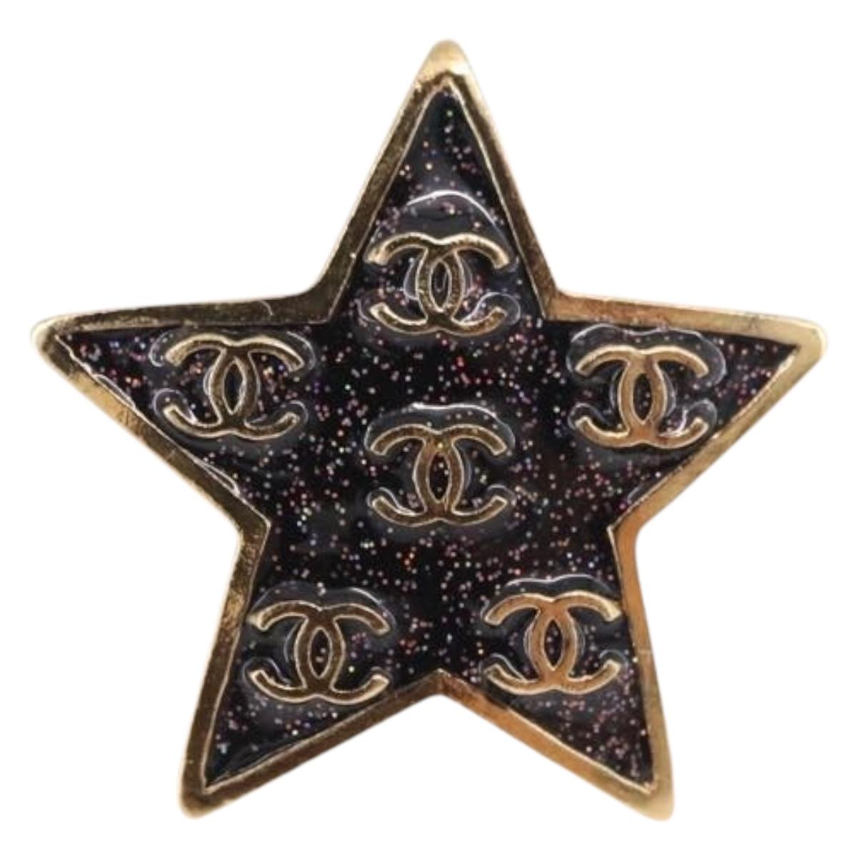 CHANEL Star Coco Mark Pierce Metal Gold Tone CC Auth SW2654SAM - Jerrillo image 6