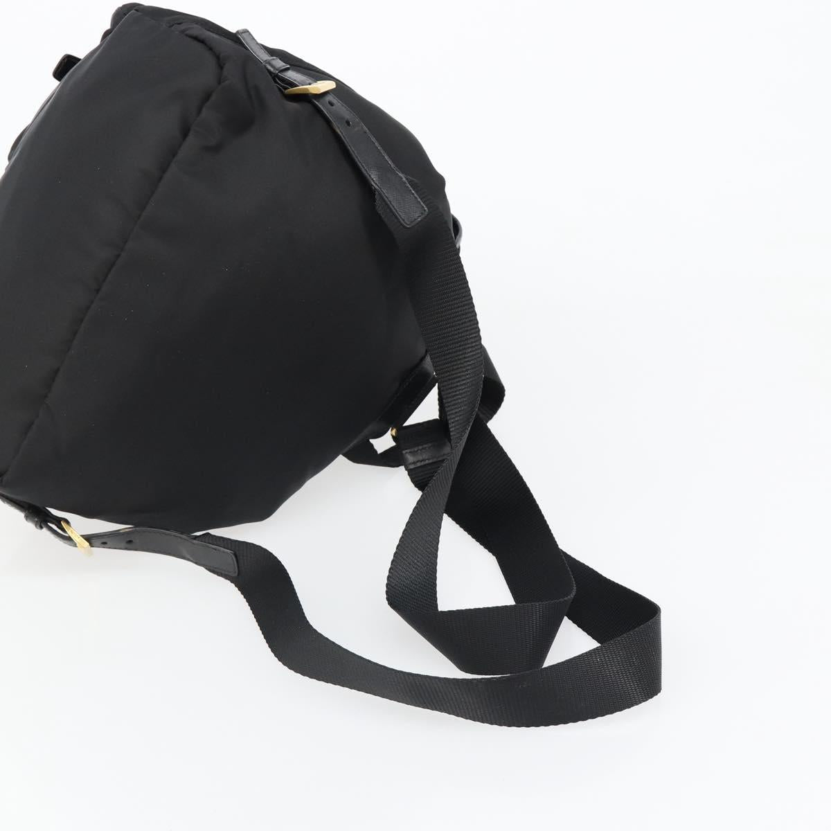 PRADA Backpack Nylon Black Gold Auth yk20532SAV - Jerrillo image 9