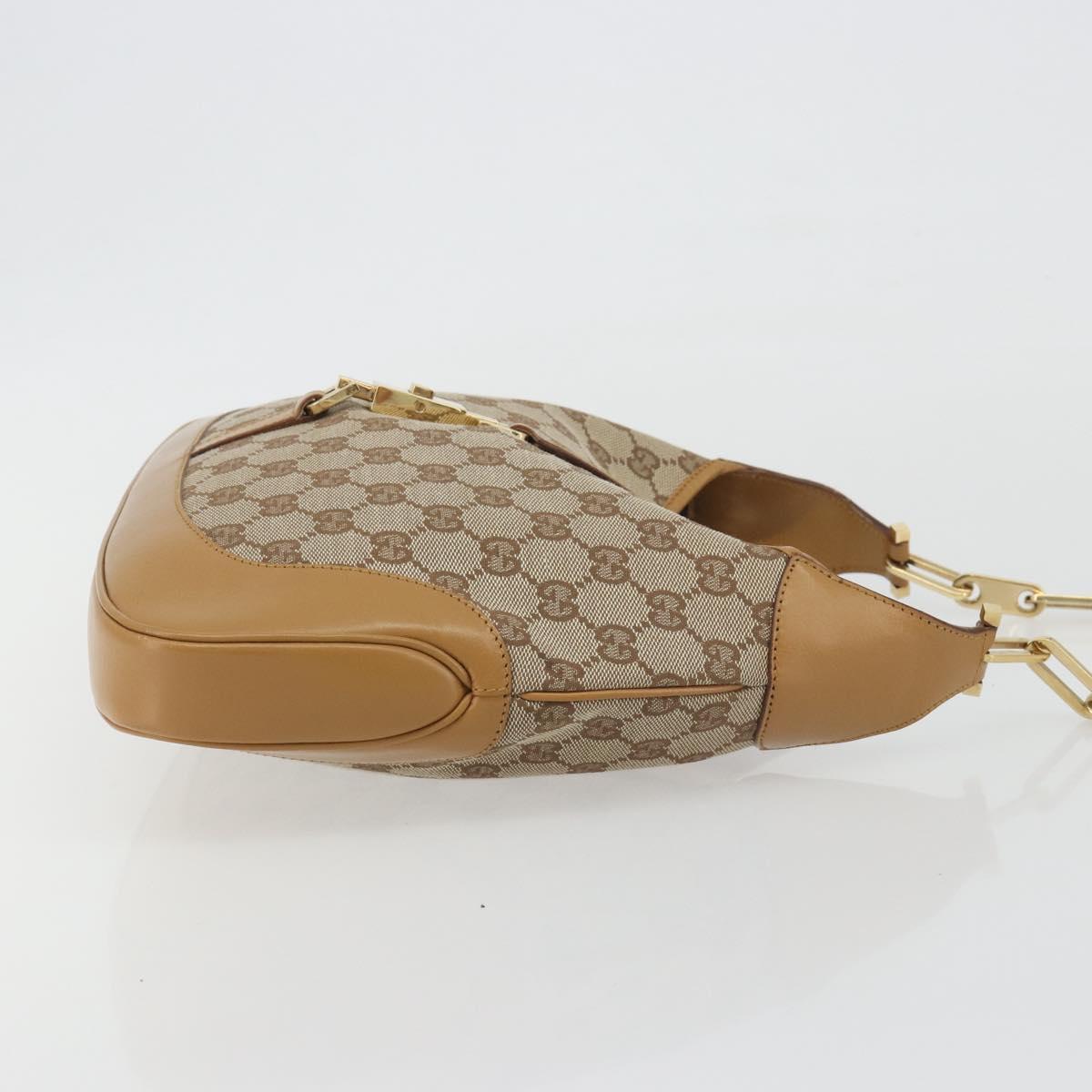 GUCCI GG Canvas Jackie Chain Shoulder Bag Beige Gold 001-4015 Auth yk20704SAV - Jerrillo image 3