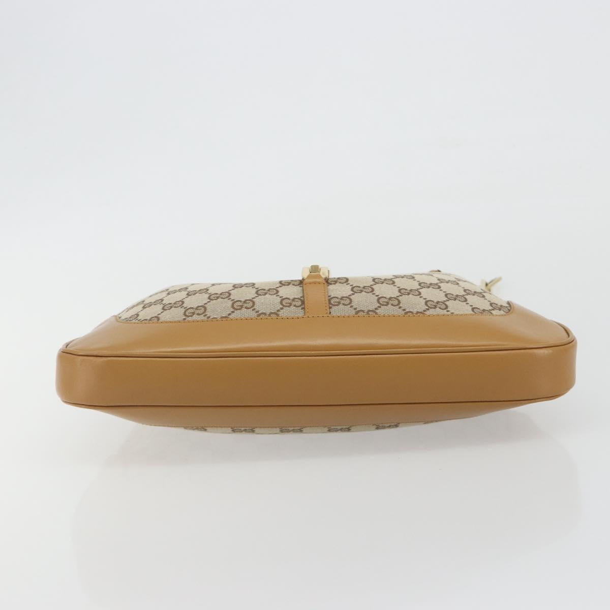 GUCCI GG Canvas Jackie Chain Shoulder Bag Beige Gold 001-4015 Auth yk20704SAV - Jerrillo image 5