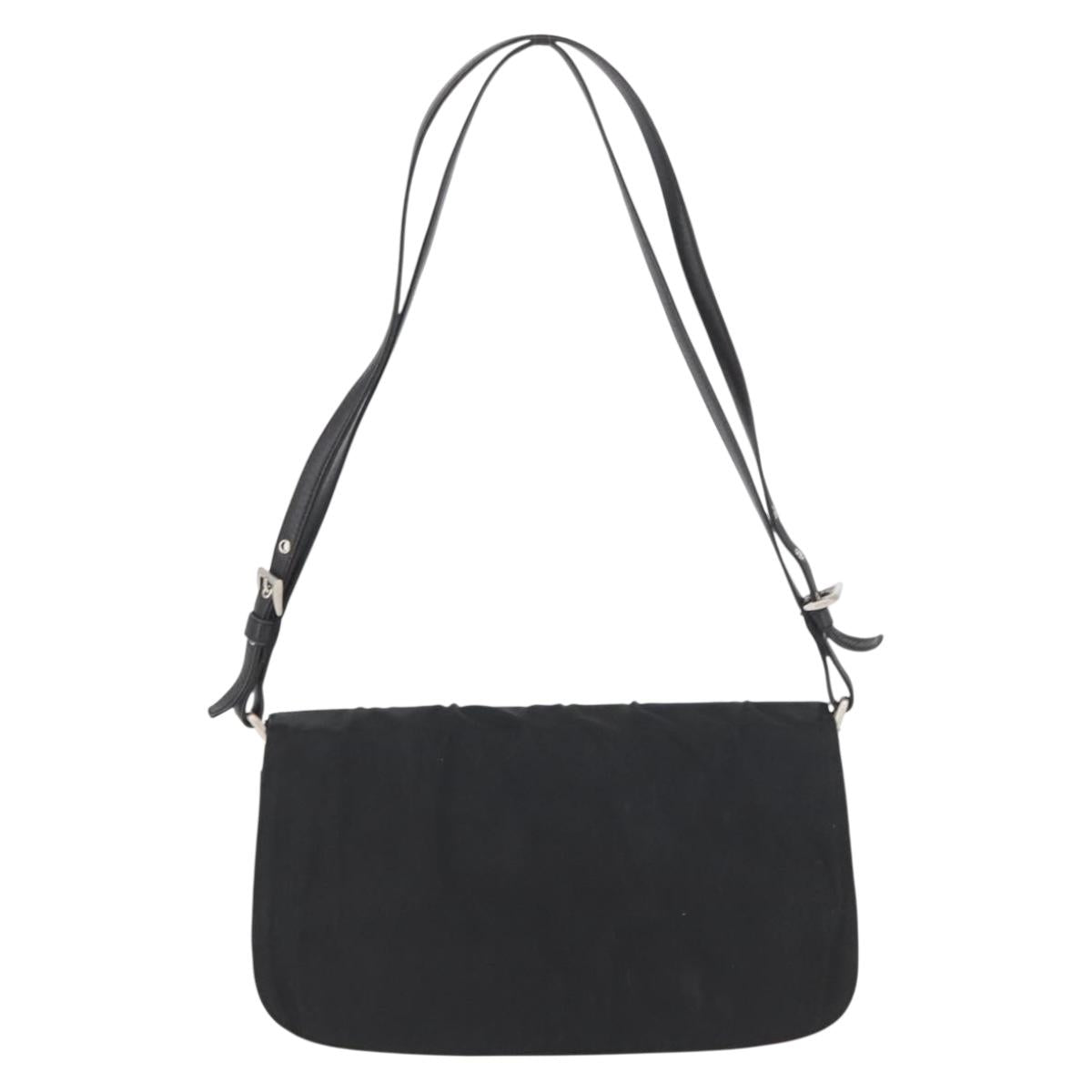 PRADA Shoulder Bag Nylon Black Silver Auth YKZ1095A - Jerrillo image 2